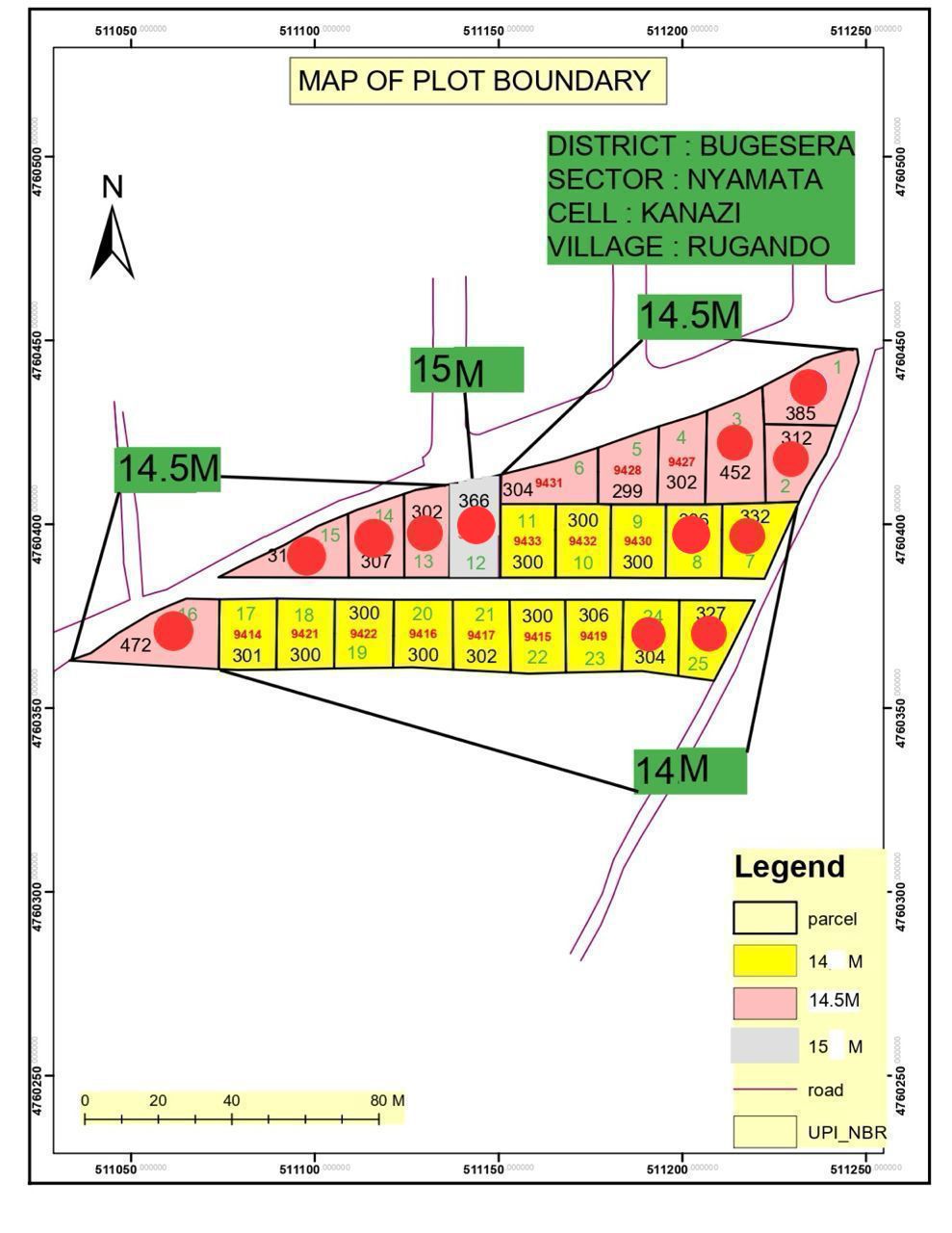 Plots for Sale in Nyamata, Bugesera – Affordable Land from 14 to 15 Million Rwandan Francs (300 sqm to 472 sqm)